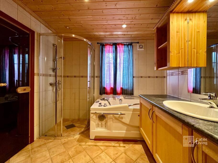 Large Cabin Sjusjoen Best View, Sauna, Ski Inout Kültér fotó