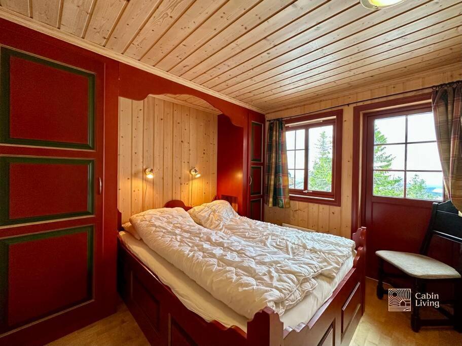 Large Cabin Sjusjoen Best View, Sauna, Ski Inout Kültér fotó